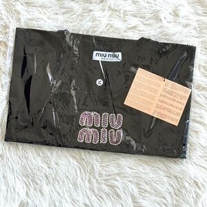 Black Tank Top – Purple Beaded Logo